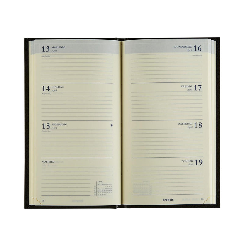 Afbeelding laden in galerijviewer, Brepols zakagenda interplan week nl 2026 lima ass 9x16cm
