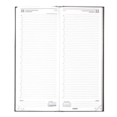 Brepols agenda saturnus 1 dag 2026 lang zwart