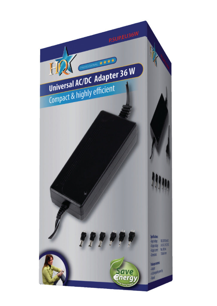 Afbeelding laden in galerijviewer, Hq p. sup. eu36w universele adapter 36 w
