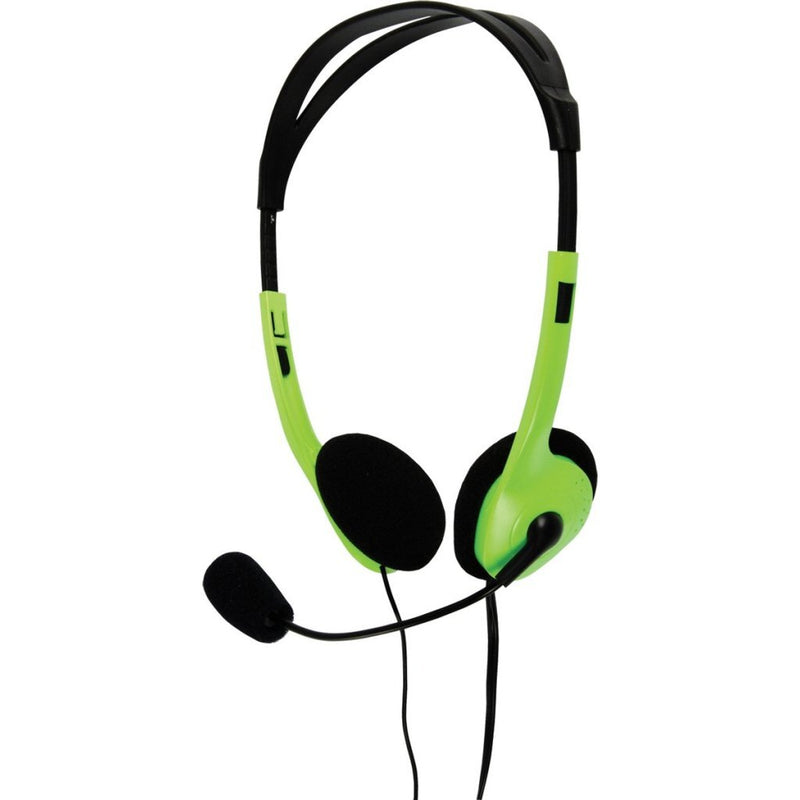 Afbeelding laden in galerijviewer, Basicxl bxl-headset1 stereo headset groen zwart
