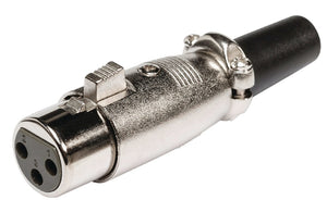 Valueline xlr-3fcl connector xlr 3-pin female metaal zilver