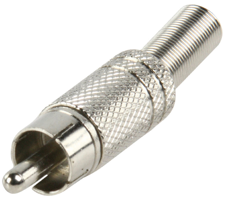 Afbeelding laden in galerijviewer, Valueline cc-010 rca plug + prt. metaal verguld rood
