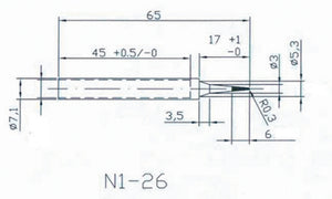Hq solder tip2 vervangingstip voor solder20 30