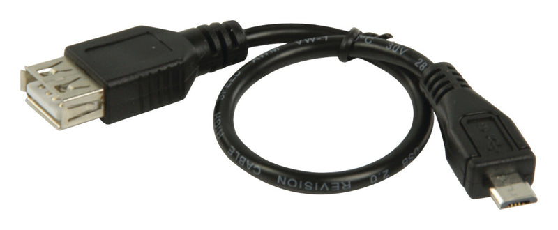 Afbeelding laden in galerijviewer, Valueline vlcp60570b02 usb 2.0 usb micro b mannelijk - usb a vrouwelijk adapter kabel 0,20 m zwart
