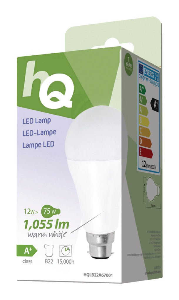 Afbeelding laden in galerijviewer, Hq lb22a67001 a67 b22 12w (75w) led-lamp
