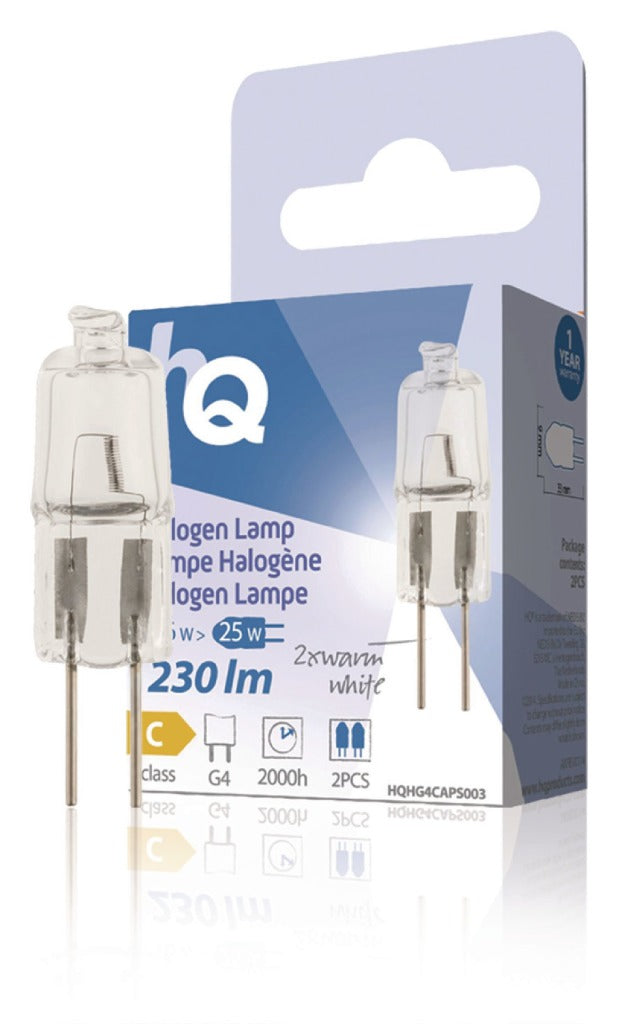 Afbeelding laden in galerijviewer, Hq hg4 caps003 halogeenlamp capsule g4 16 w 230 lm 2 800 k
