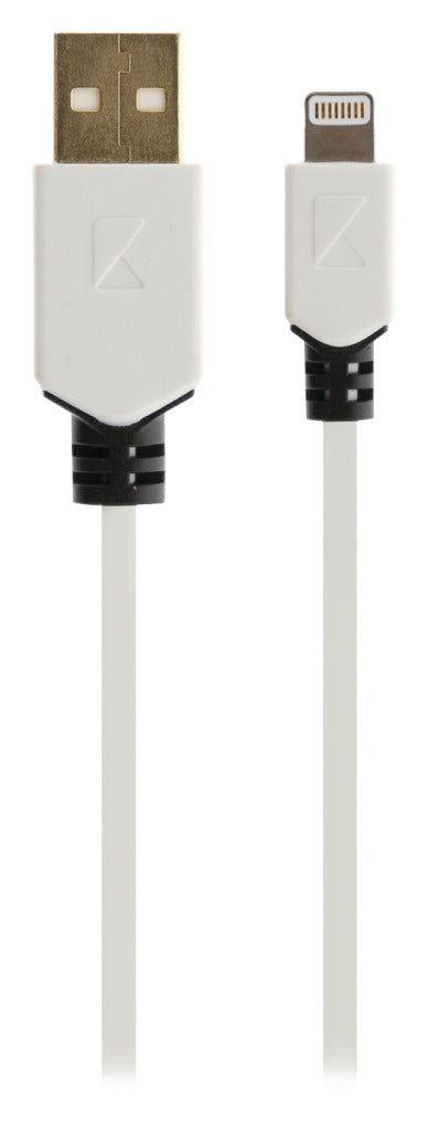Afbeelding laden in galerijviewer, K ouml;nig knm39300w10 sync and charge kabel 8-pins lightning male - usb 2.0 a male 1,00 m wit
