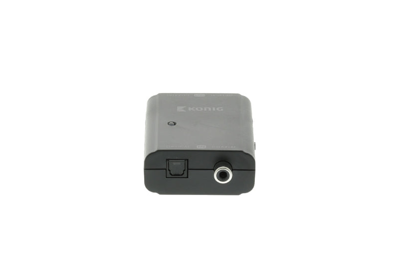 Afbeelding laden in galerijviewer, K ouml;nig König KNACO2502 Digitale Audio Converter 1x Toslink Female + 1x S pdif (rca) Female 1x Toslink Female + 1x S pdif (rca) Female Donkergrijs
