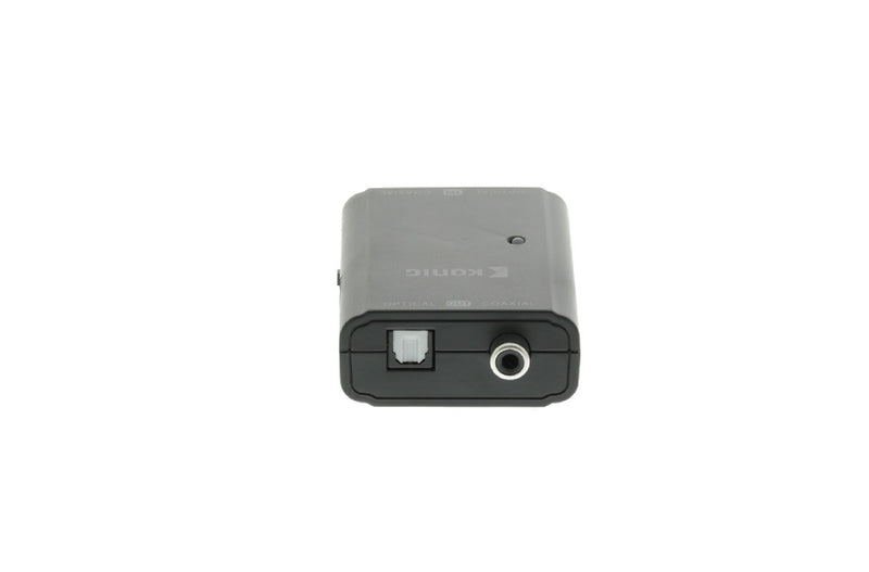 Afbeelding laden in galerijviewer, K ouml;nig König KNACO2502 Digitale Audio Converter 1x Toslink Female + 1x S pdif (rca) Female 1x Toslink Female + 1x S pdif (rca) Female Donkergrijs
