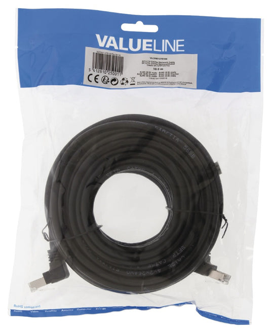 Valueline vlcp85127b100 cat5e sf utp netwerkkabel rj45 (8 8) male - rj45 (8 8) male 10.0 m zwart