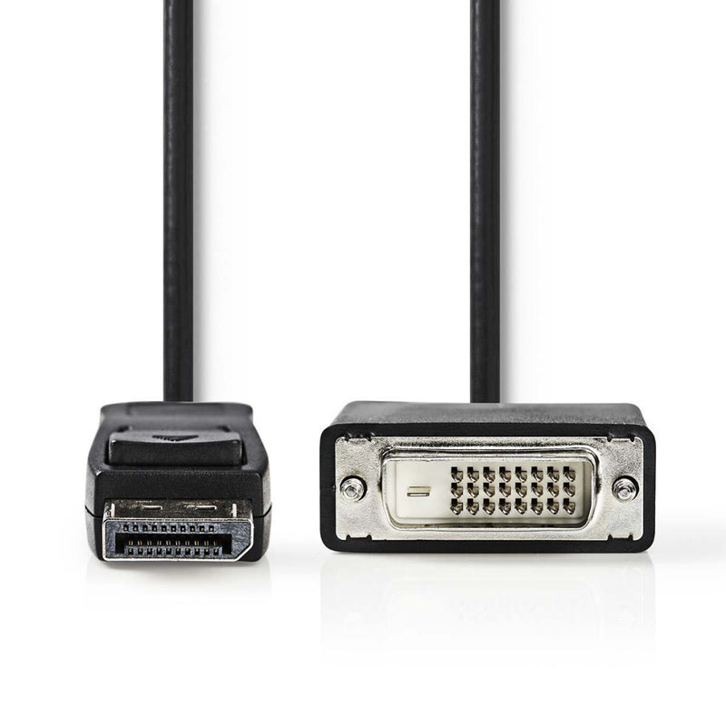 Afbeelding laden in galerijviewer, Nedis ccgp37200bk20 displayport - dvi-kabel displayport male - dvi-d 24+1-pins male 2,0 m zwart
