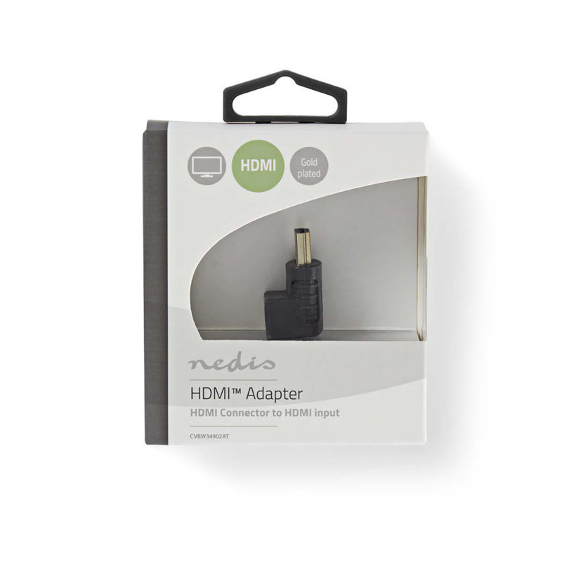 Afbeelding laden in galerijviewer, Nedis cvbw34902at hdmi-adapter hdmi-connector 270° haaks - hdmi female
