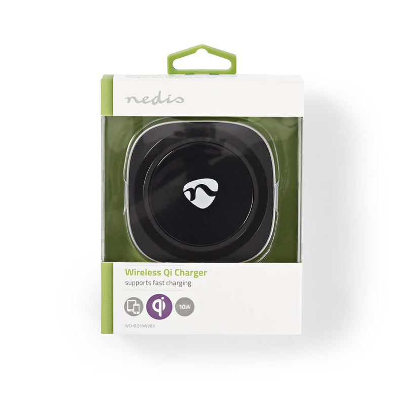 Afbeelding laden in galerijviewer, Nedis wchaq10w2bk snellader snelle draadloze oplader 10 w 2,0 a gevoed over usb

