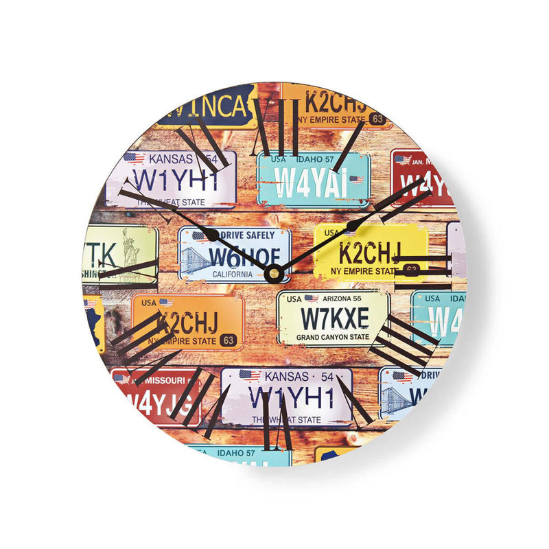 Afbeelding laden in galerijviewer, Nedis clwa007wd30lp ronde wandklok diameter 30 cm travel-thema
