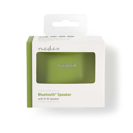 Nedis spbtav01gn luidspreker met bluetooth® 9 w maximaal 3 uur speelduur groen