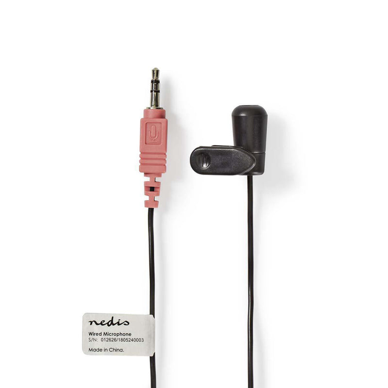 Afbeelding laden in galerijviewer, Nedis miccj100bk bedrade microfoon clip-on 3,5 mm zwart
