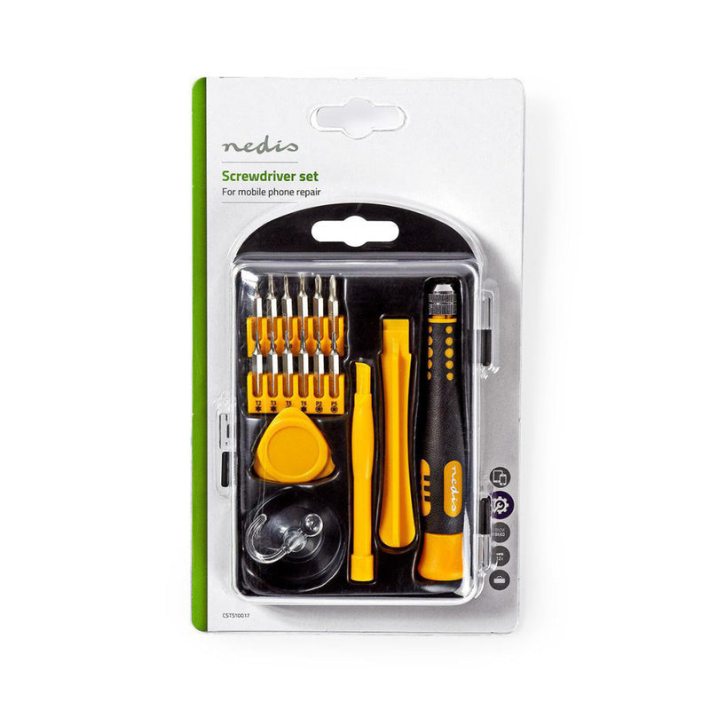 Afbeelding laden in galerijviewer, Nedis csts10017 toolkit 17-in-1 voor reparatie van pc, smartphone en tablet
