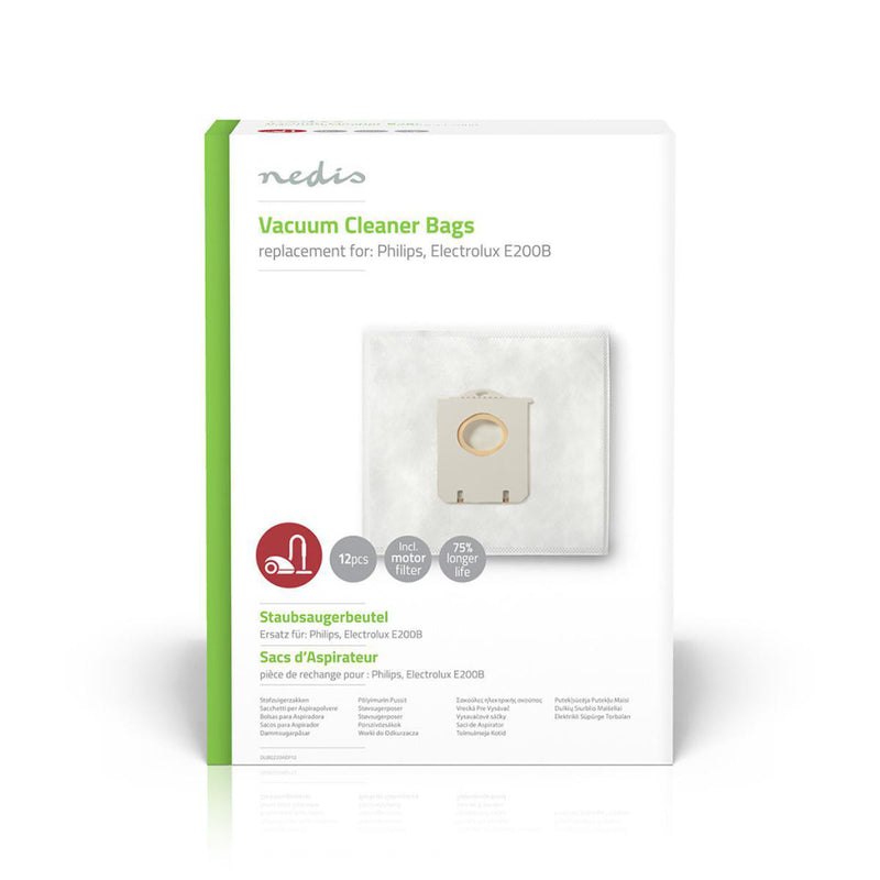 Afbeelding laden in galerijviewer, Nedis dubg220aep12 stofzuigerzak philips, electrolux e200b
