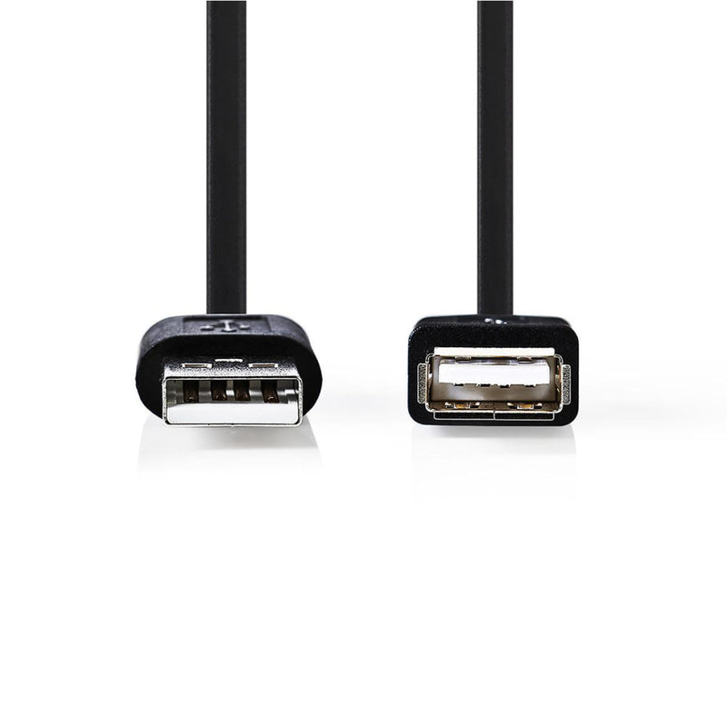 Afbeelding laden in galerijviewer, Nedis ccgt60010bk10 kabel usb 2.0 a male - usb a female 1,0 m zwart
