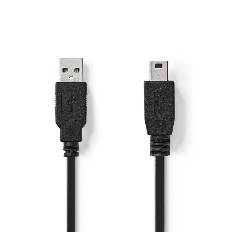 Afbeelding laden in galerijviewer, Nedis ccgt60300bk10 kabel usb 2.0 a male - mini 5-pins male 1,0 m zwart
