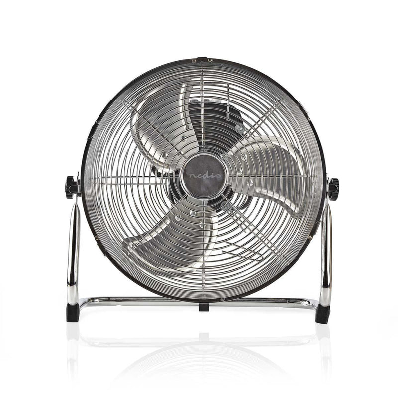 Afbeelding laden in galerijviewer, Nedis fnfl10ccr30 vloerventilator diameter 30 cm 3 snelheden chroom
