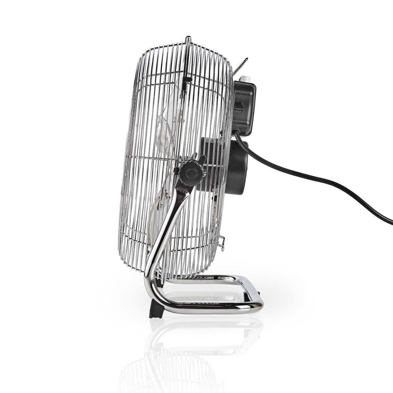 Afbeelding laden in galerijviewer, Nedis fnfl10ccr30 vloerventilator diameter 30 cm 3 snelheden chroom
