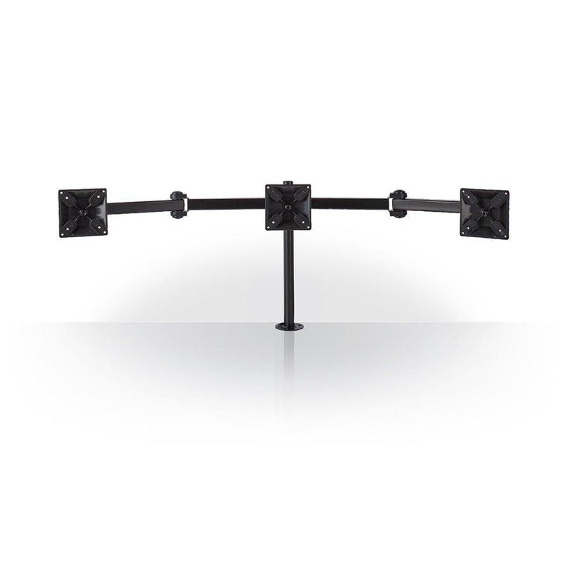 Afbeelding laden in galerijviewer, Nedis ergotmm100bk ergonomische monitorbeugel drie monitor-armen draai- en kantelbaar zwart
