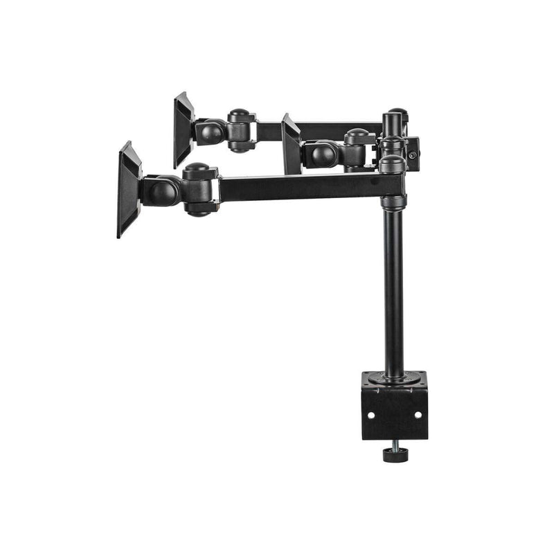 Afbeelding laden in galerijviewer, Nedis ergotmm100bk ergonomische monitorbeugel drie monitor-armen draai- en kantelbaar zwart
