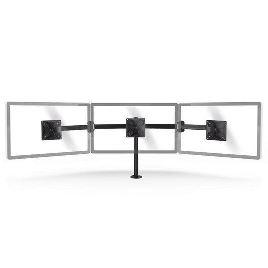 Nedis ergotmm100bk ergonomische monitorbeugel drie monitor-armen draai- en kantelbaar zwart