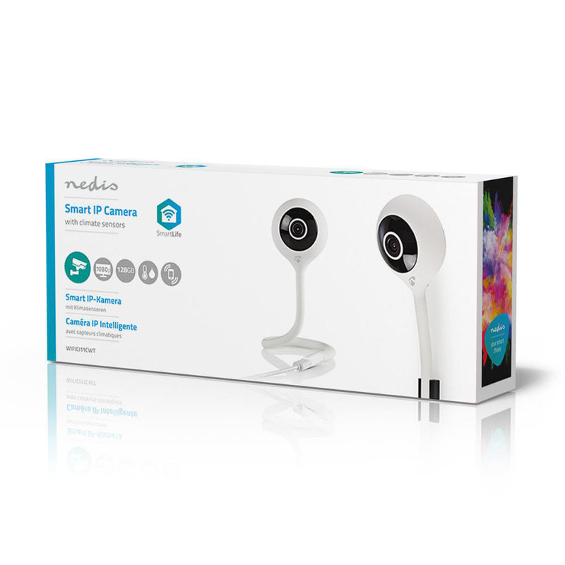 Afbeelding laden in galerijviewer, Nedis wifici11cwt wi-fi smart ip-camera klimaatsensor full-hd 1080p
