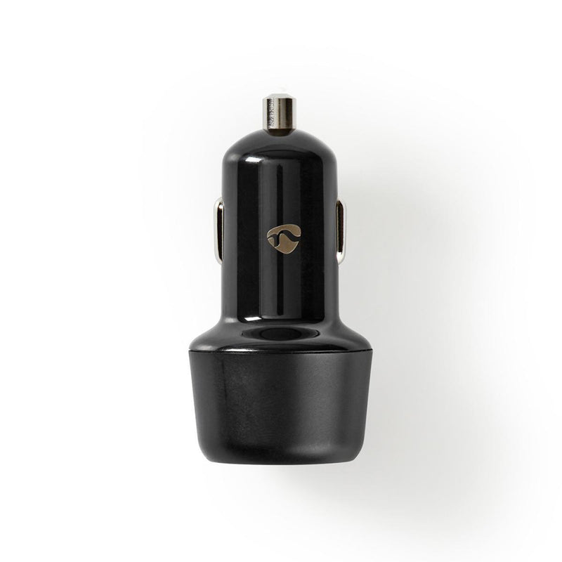 Afbeelding laden in galerijviewer, Nedis ccpd18w100bk autolader 3,0 a usb-a usb-c power delivery 18 w zwart

