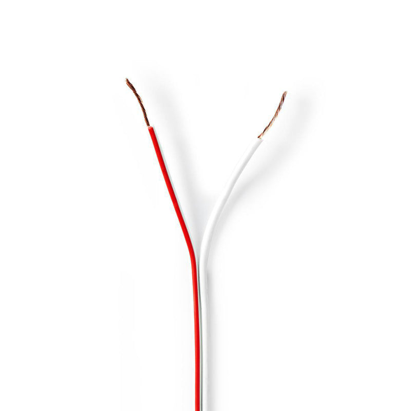 Afbeelding laden in galerijviewer, Nedis cagw0500wt1000 speaker-kabel 2x 0,50 mm2 100 m folieverpakking wit
