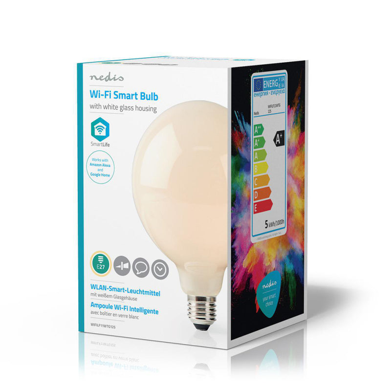 Afbeelding laden in galerijviewer, Nedis wifilf11wtg125 wi-fi smart led-lamp e27 125 mm 5 w 500 lm wit
