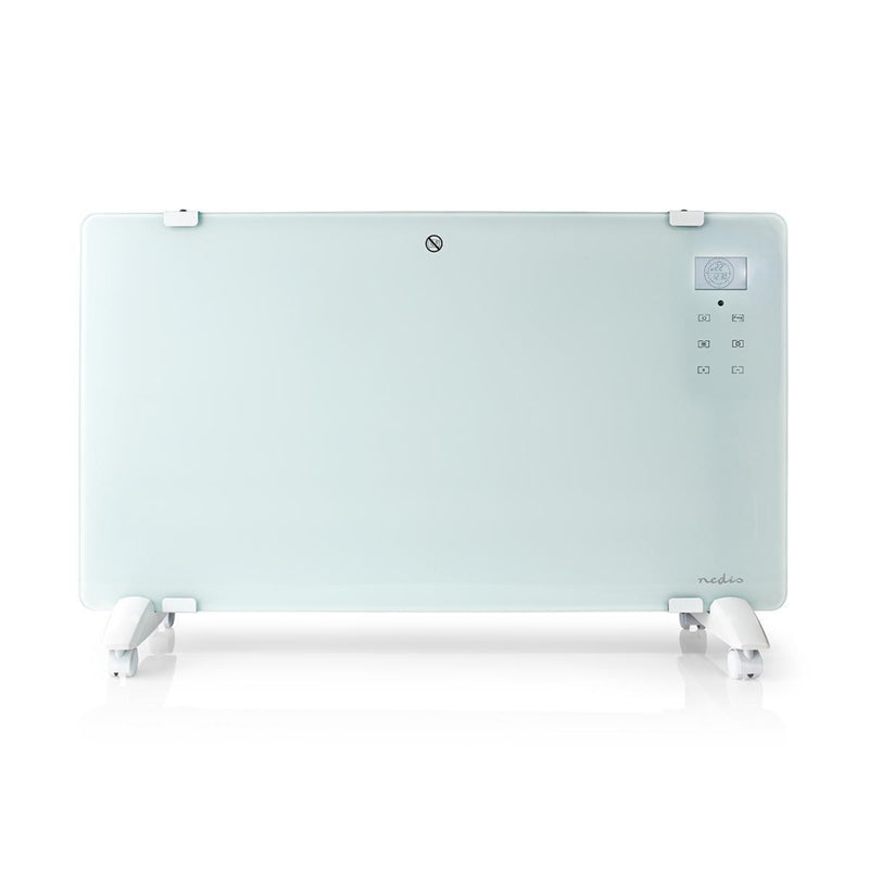 Afbeelding laden in galerijviewer, Nedis wifihtpl20fwt slimme convectorkachel met wi-fi thermostaat glazen frontpaneel 2000 w wit

