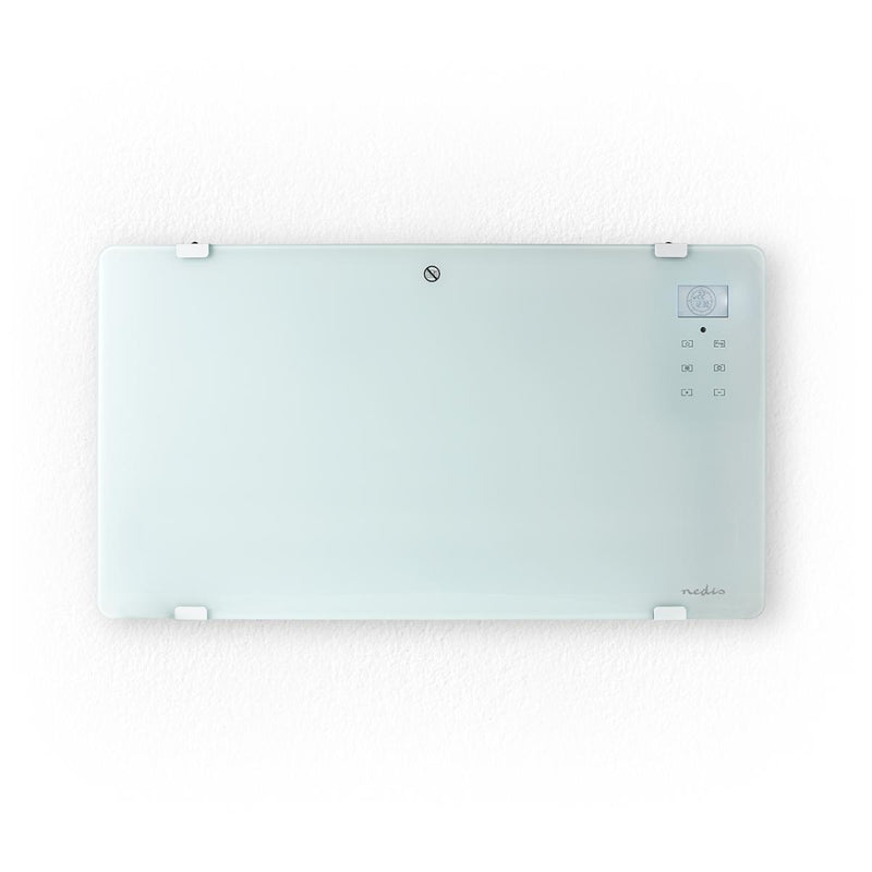Afbeelding laden in galerijviewer, Nedis wifihtpl20fwt slimme convectorkachel met wi-fi thermostaat glazen frontpaneel 2000 w wit
