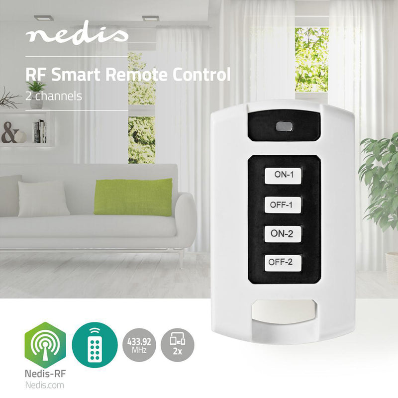 Afbeelding laden in galerijviewer, Nedis rfrc220wt rf smart afstandsbediening 2 kanalen
