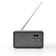 Nedis rddb5110bk dab+ radio 4,5 w fm klok wekkerfunctie zwart