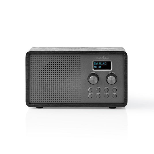Nedis rddb5110bk dab+ radio 4,5 w fm klok wekkerfunctie zwart