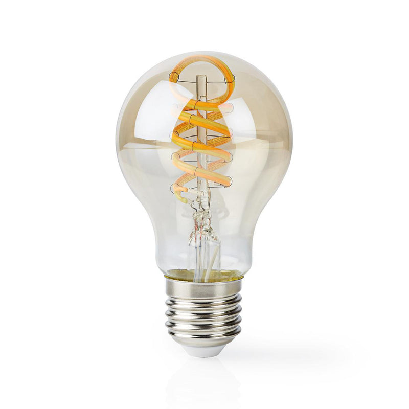 Afbeelding laden in galerijviewer, Nedis wifilt10gda60 wi-fi warm tot koel wit led filamentlamp gedraaid e27 a60 5,5 w 350 lm

