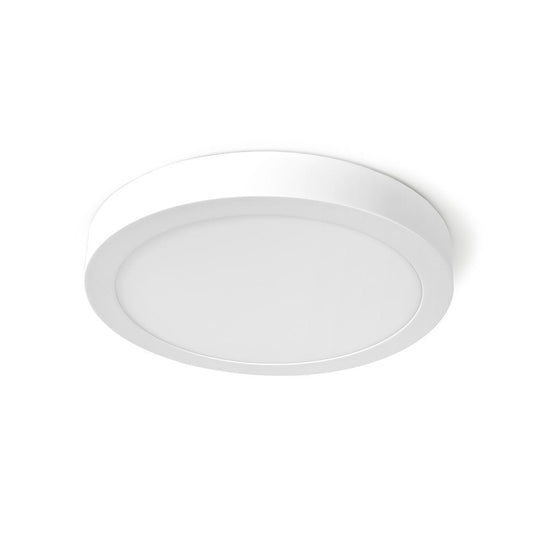 Nedis wifilaw20wt wi-fi smart plafondlamp rond oslash; 30 cm warm tot koel wit 1200 lm 18 w slank design aluminium