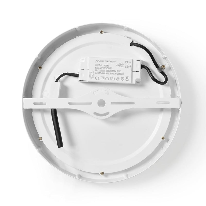 Afbeelding laden in galerijviewer, Nedis wifilaw20wt wi-fi smart plafondlamp rond oslash; 30 cm warm tot koel wit 1200 lm 18 w slank design aluminium

