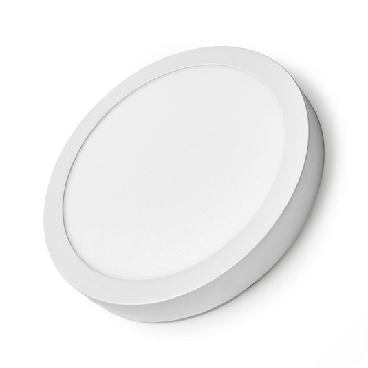 Nedis wifilaw20wt wi-fi smart plafondlamp rond oslash; 30 cm warm tot koel wit 1200 lm 18 w slank design aluminium