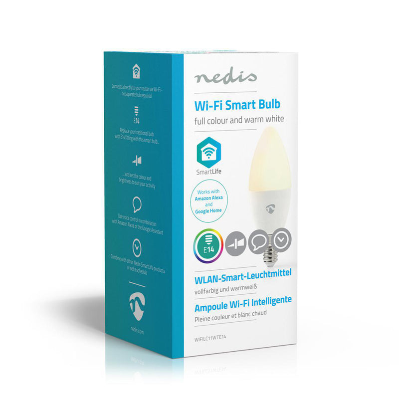 Afbeelding laden in galerijviewer, Nedis wifilc11wte14 wi-fi smart led-lamp full colour en warm-wit e14
