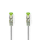 Nedis ccbw85420gy05 cat7-kabel s ftp rj45 male rj45 male 0.5 m rond lszh grijs window box