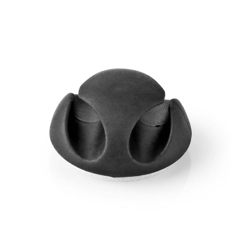Afbeelding laden in galerijviewer, Nedis cmgc20026bk kabelmanagement kabelclip click go 6 stuks aantal slots: 2 sleuven maximale kabeldikte: 5.3 mm tpe zwart
