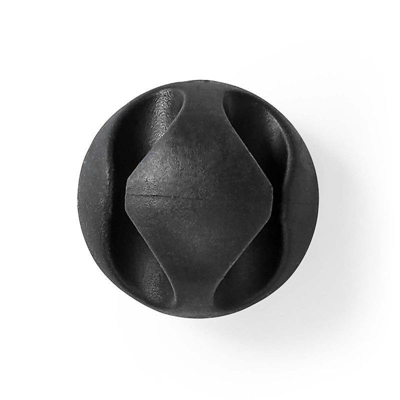 Afbeelding laden in galerijviewer, Nedis cmgc20026bk kabelmanagement kabelclip click go 6 stuks aantal slots: 2 sleuven maximale kabeldikte: 5.3 mm tpe zwart
