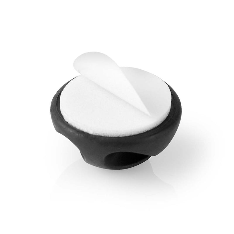 Afbeelding laden in galerijviewer, Nedis cmgc20026bk kabelmanagement kabelclip click go 6 stuks aantal slots: 2 sleuven maximale kabeldikte: 5.3 mm tpe zwart
