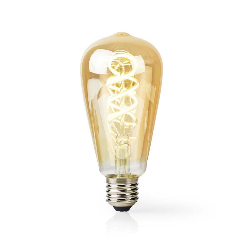 Afbeelding laden in galerijviewer, Nedis wifilrt10st64 smartlife led filamentlamp wi-fi e27 360 lm 4.9 w warm to cool white 1800 - 6500 k glas android trade; ios st64
