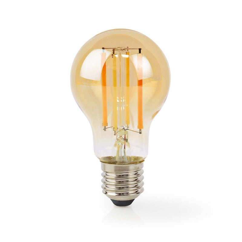 Afbeelding laden in galerijviewer, Nedis wifilrf10a60 smartlife led filamentlamp wi-fi e27 806 lm 7 w warm wit glas android ios peer
