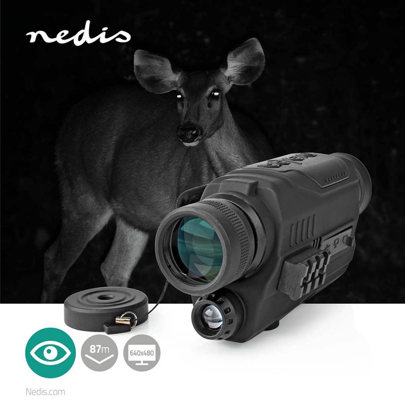 Afbeelding laden in galerijviewer, Nedis scbi9000bk monocular vergroting: 5 x diameter objectieflens: 32 mm gezichtsveld: 87 m nachtzicht inclusief reistas

